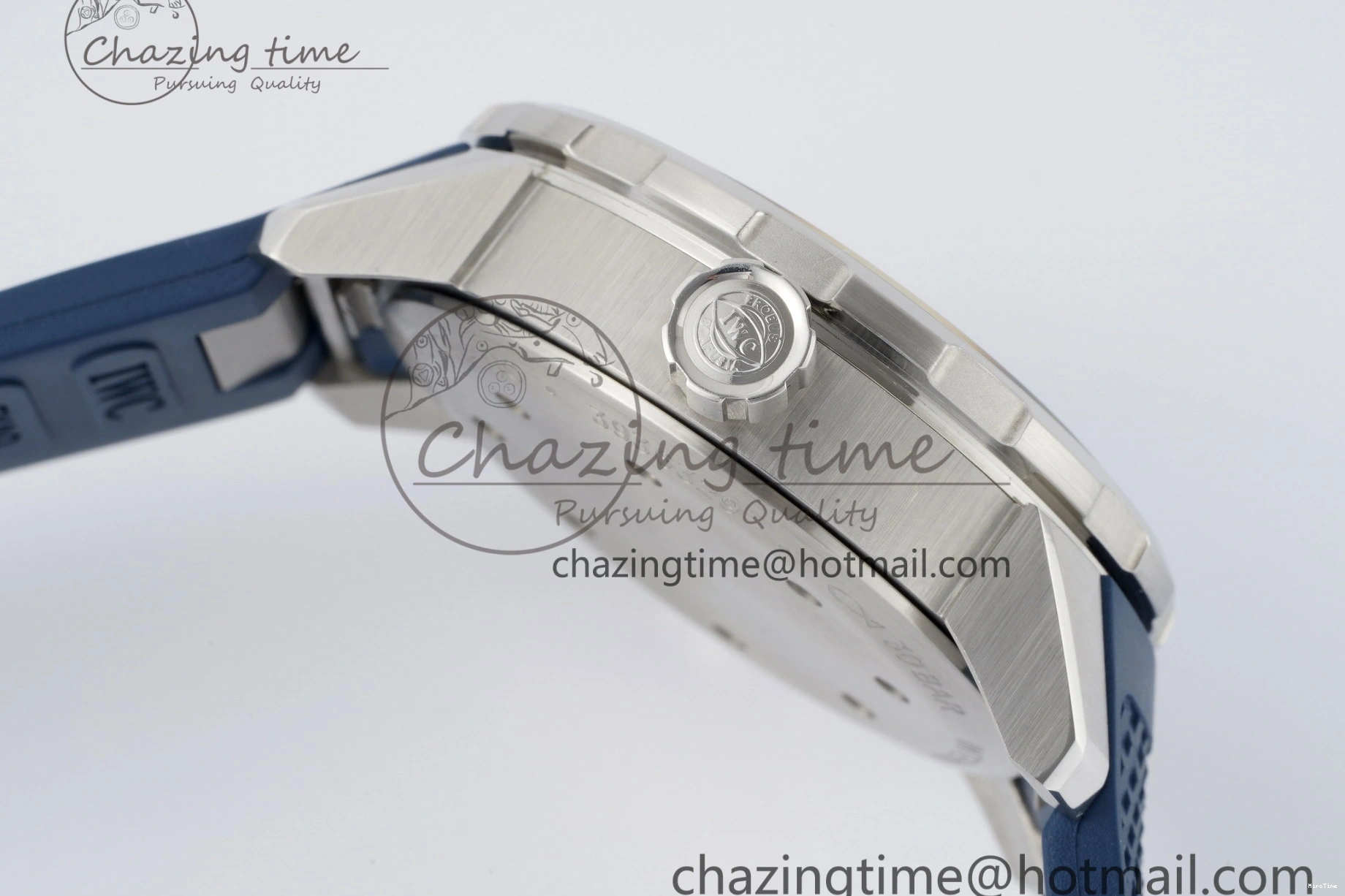 MIROTIME 0416 WellDesigned Aquatimer Automatic SS RSF 1:1 Best Edition Blue Dial on Blue Rubber Strap A 7057